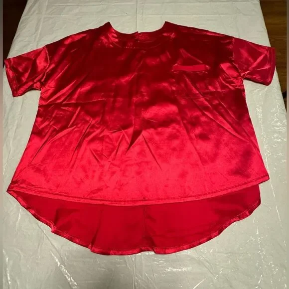 NWOT Pajama Short Set Color Red Size Small - Picture 2 of 12